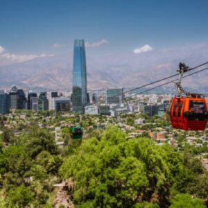 Ciudad de Santiago aero vía - Chile